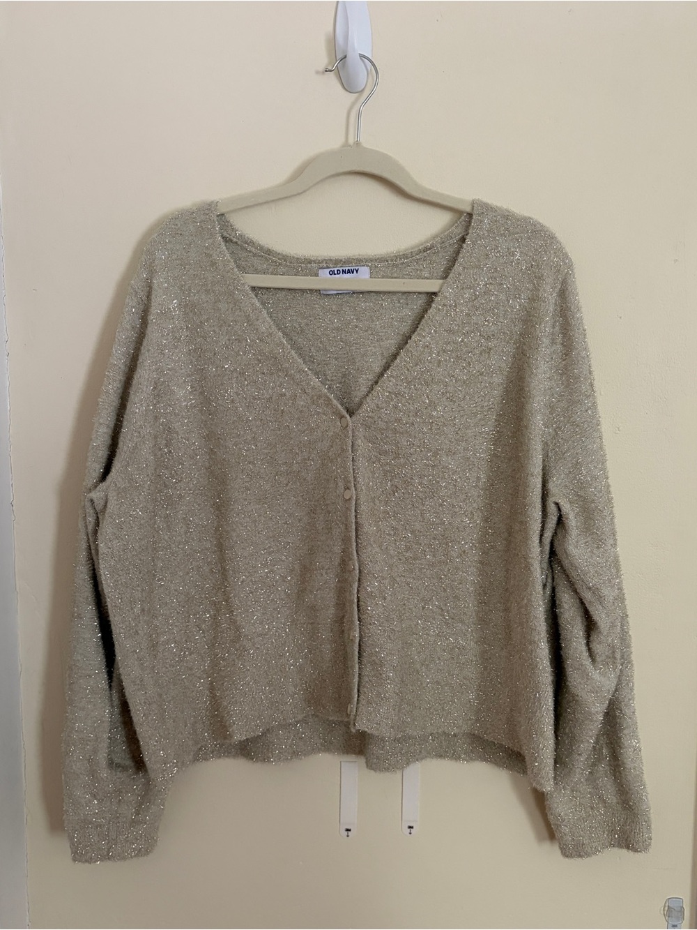Sparkle tinsel cardigan